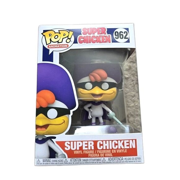 Funko Pop Super Chicken – Retro 1960s Cartoon Jay Ward Collectible - Picture 1 of 2